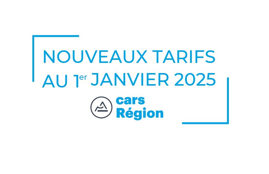 Nouveaux tarifs au 1er janvier 2025