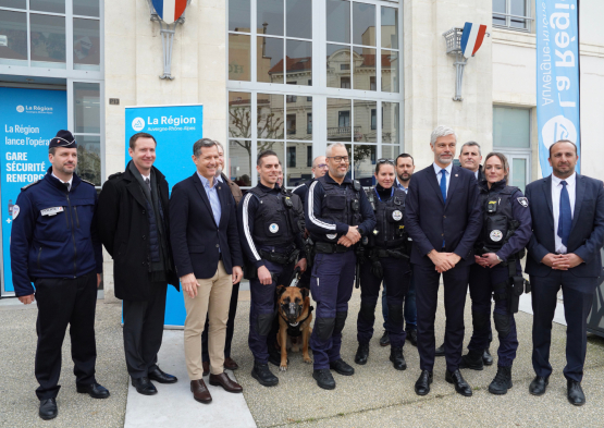 Dispositif Sécurité renforcée gare de Valence Ville groupe